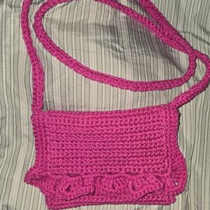 Crochet cross body bag